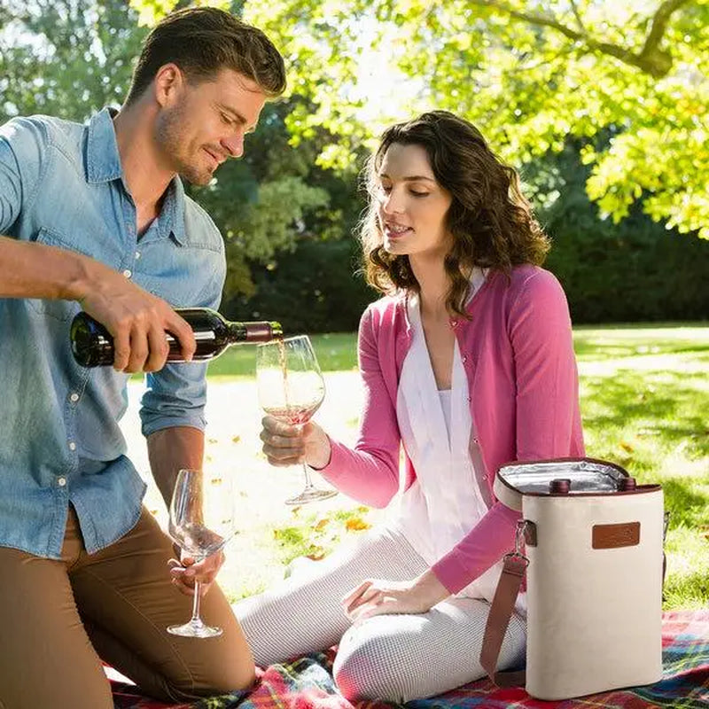 Tirrinia 2 Bottle Wine Carrier for Picnic