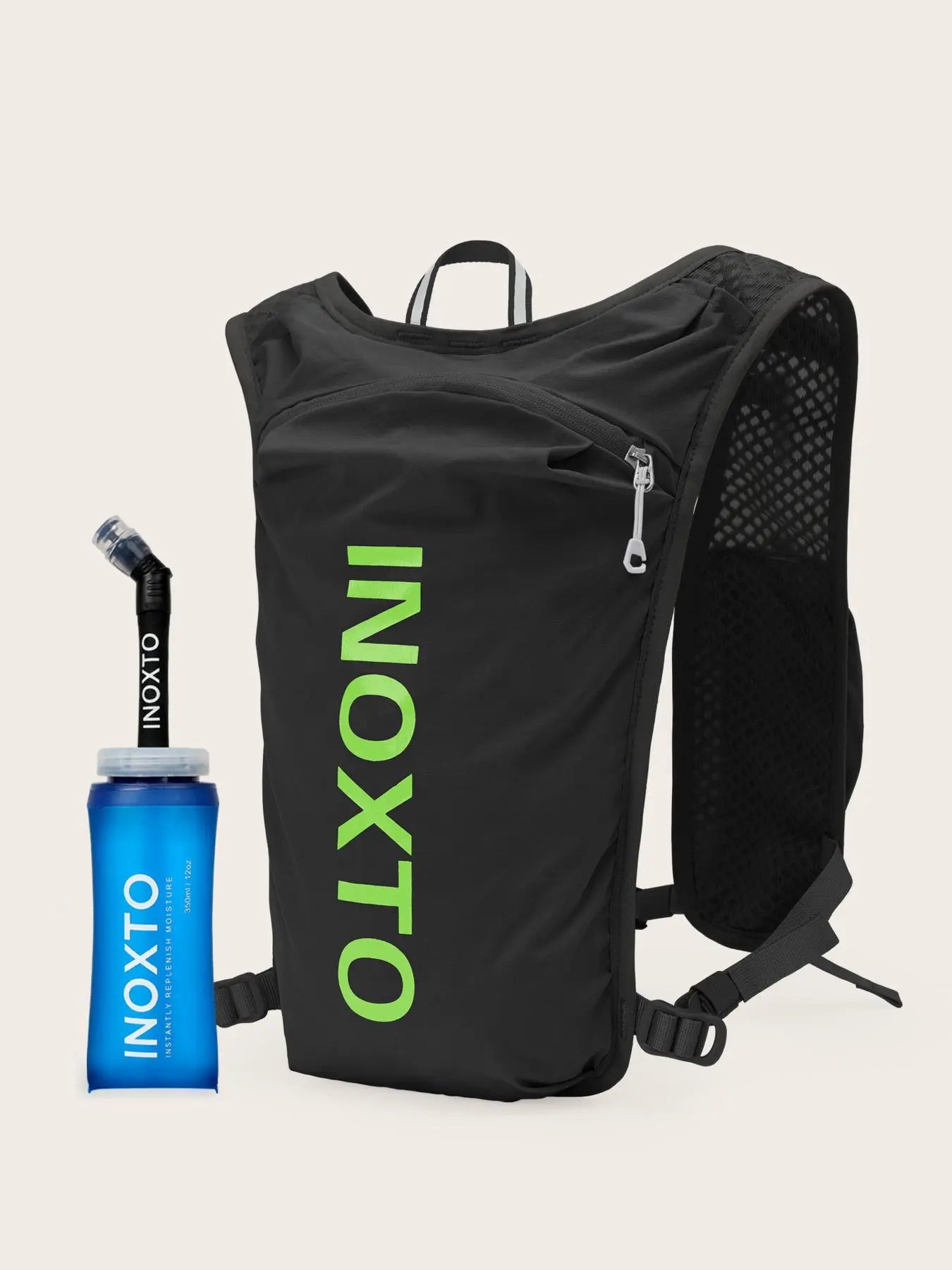 INOXTO Letter Print Zipper Breathable Sports Backpack for Summer, Lightweight Multifunctional Insulated Sports Bag for Tennis Pickleball Hiking, Back-To-School Gifts, Trail Running, Bike Racing, Marathon, Sports & Outdoor Accessories for Men & Women