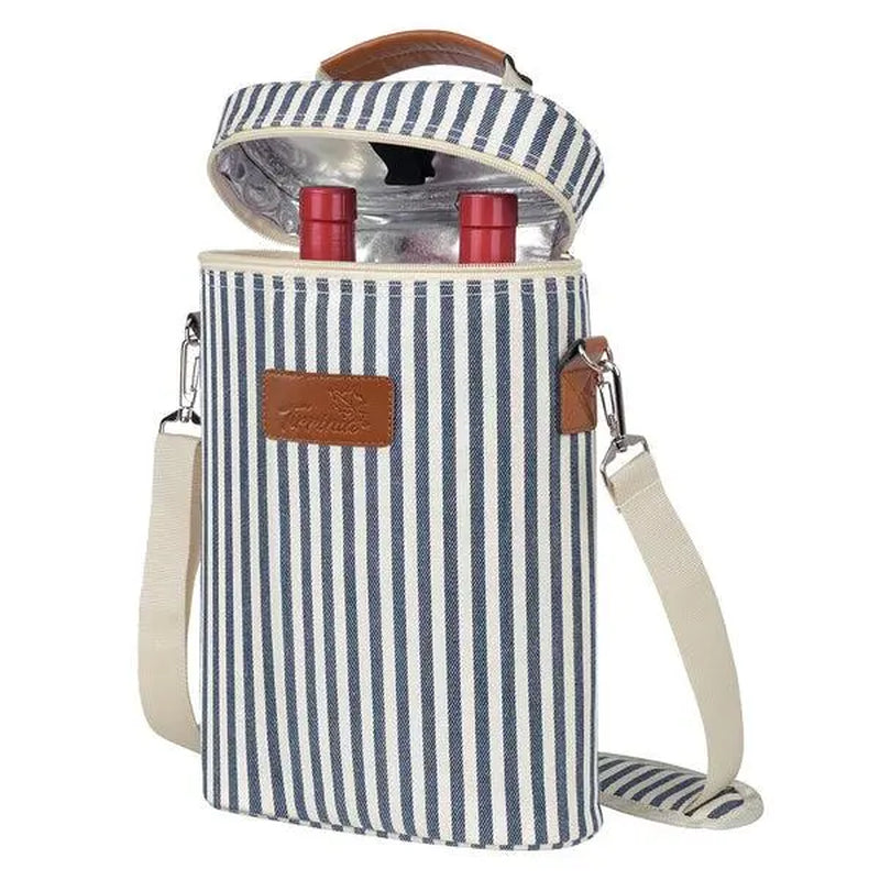 Tirrinia 2 Bottle Wine Carrier for Picnic